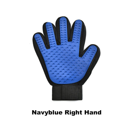 Cute Suede Silicone Cat Dog Pet Deshedding Brush Glove for Animal Wool Combing Cats Pet Hair Glove Pet Grooming Glove GL0001